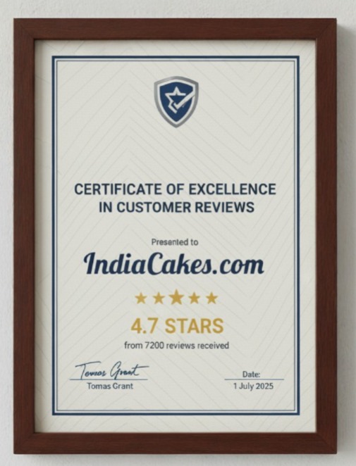 Certificate of Excellence in Customer Reviews – 4.7 stars from 7,200 reviews, 2025