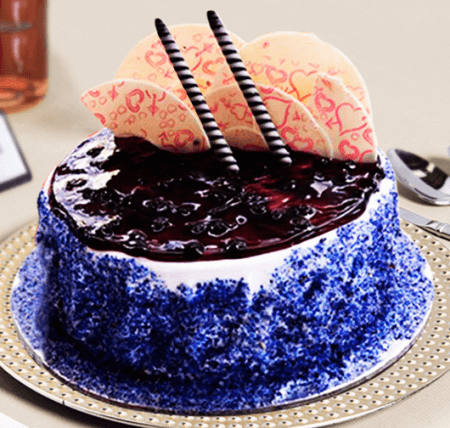 Blueberry Jelly Cake Half Kg