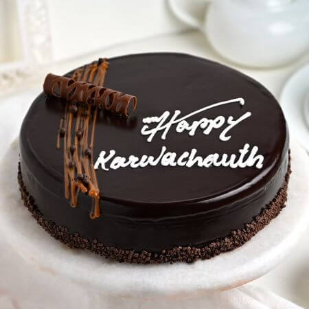 Choco Truffle Karwachauth Cake