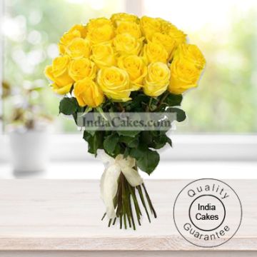 15 YELLOW ROSES BUNCH