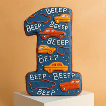 1st Birthday Car Cake Three Kilogram