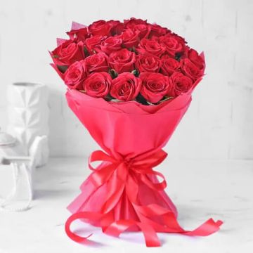 25 Cute Love Red Roses Bouquet