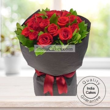 25 Red Roses Bunch