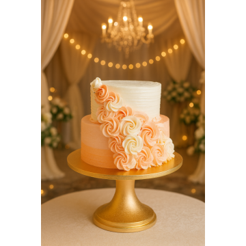 Eggless 3 Kg Two Tier Chocolate Truffle Cake