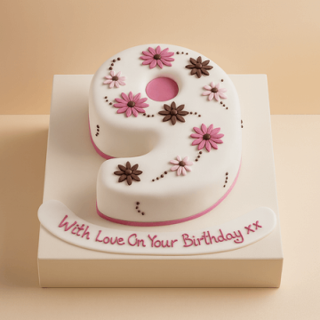 9th Birthday Flower Cake Three Kilogram