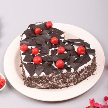 Amazing Heart Shape Black Forest Cake