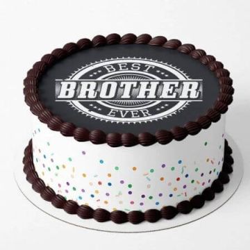 Eggless Best Brother Ever Poster Cake