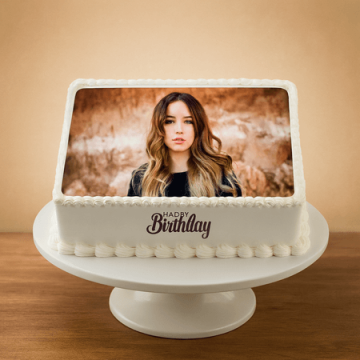 Eggless Birthday Exuberance Photo Cake