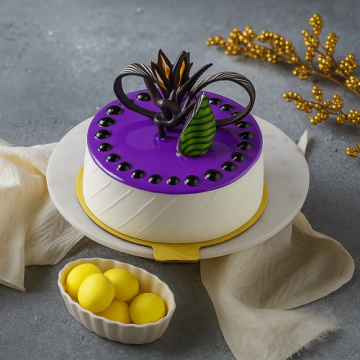 Vanilla Blueberry Cake Half Kg