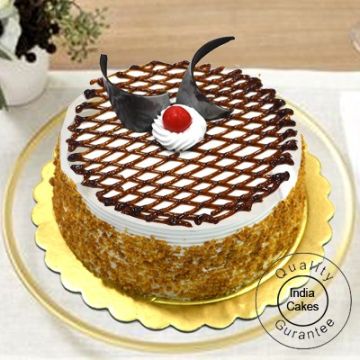 1 Kg Eggless Butter Scotch Cake