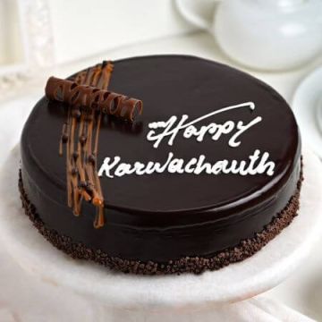 Choco Truffle Karwachauth Cake