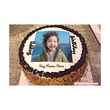 Crunchy Choco Photo Cake Half Kg
