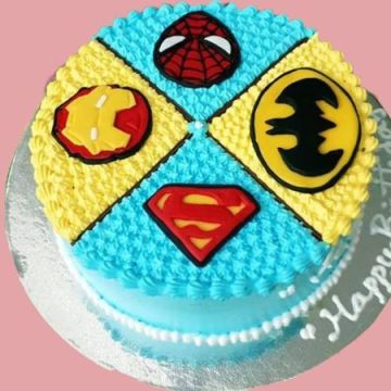 Eggless Delicious Superhero Cake 1 Kg