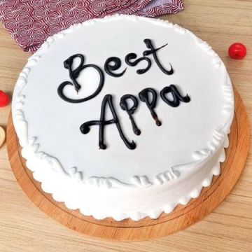 Delicious Vanilla Cake For Dad