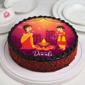 Diwali Poster Cake Half Kg
