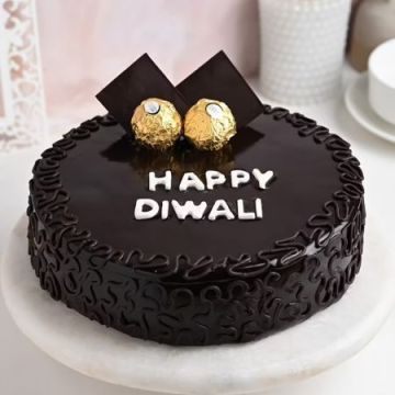 Diwali Rocher Choco Cream Cake Half Kg