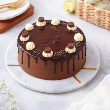 Eggless Tropical Chocolate Truffle Cake Half Kg