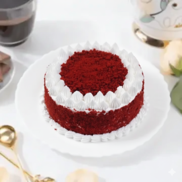 Eggless Yummy Red Velvet Cake Half Kgs