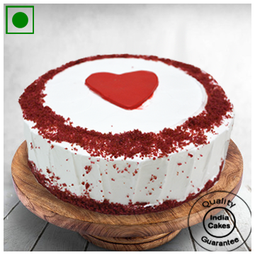 Eggless Adorable Red Velvet Cake Half Kg