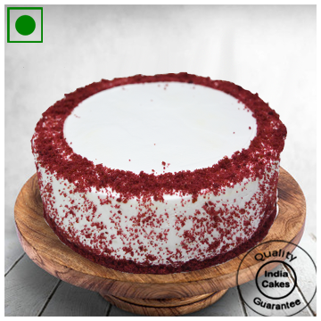 Eggless Gratifying Red Velvet Cake Half Kg