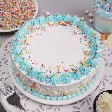 Eggless Enticing Vanilla Cake Half Kg