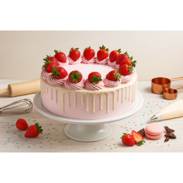 Exquisite Strawberry Cake 1 Kgs