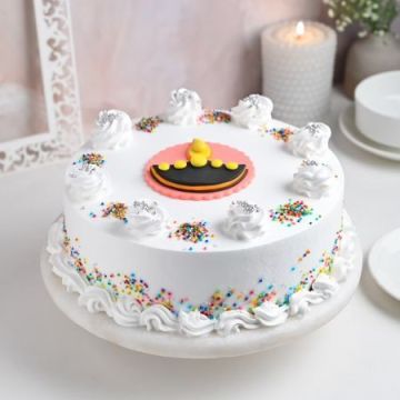 Festive Delight Vanilla Cream Cake Half Kg