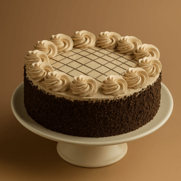 Floral Irish Coffee Cake Half Kg