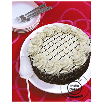 Floral Irish Coffee Cake Half Kg