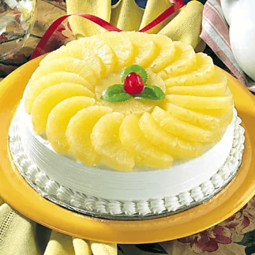 Fresh Creamy Pineapple Cake 1 Kgs