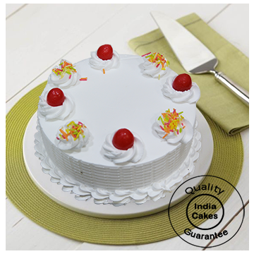 Fresh Rich Vanilla Cake Half Kg