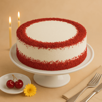 Eggless Gratifying Red Velvet Cake Half Kg