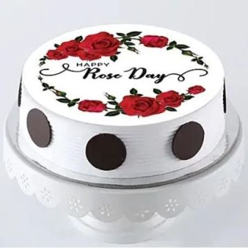 Half Kg Rose Day Cake