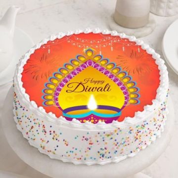Happy Diwali Poster Cake