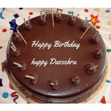 Eggless Happy Dussehra Cake Half Kg