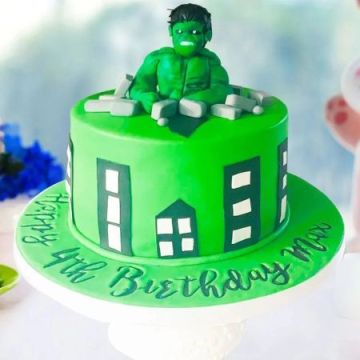Hulk Fondant Cake 2 Kg