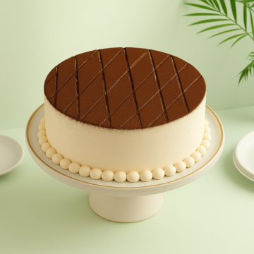 Eggless Yummy Coffee Cream Cake Half Kg