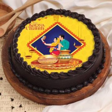 Karwa Chauth Chocolate Cake