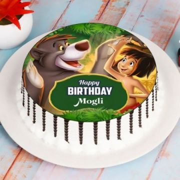 Mogli Theme Photo Cake Half Kg