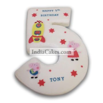 5th Birthday Peppa Pig Cake Three Kilogram