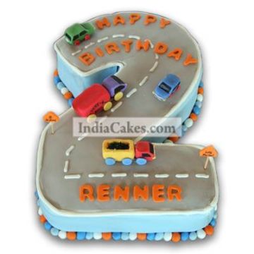 2nd Birthday Race Track Cake Three Kilogram