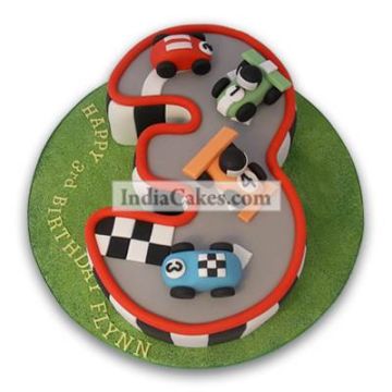 3rd Birthday Race Track Cake Three Kilogram