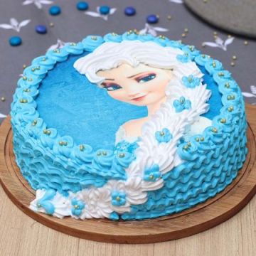 Princess Elsa Cream Cake 1 Kg
