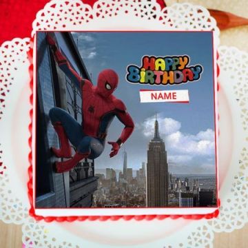 Spiderman Poster Cake Half Kg