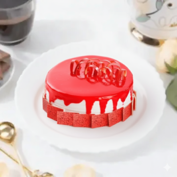 Tempting Strawberry Mousse Cake 1 Kg