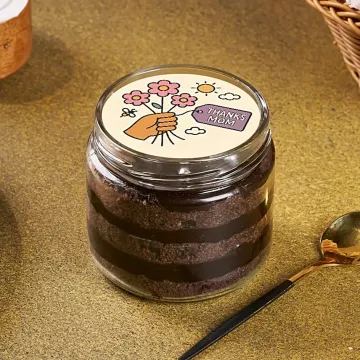 Thanks Mom Chocolate Jar Cake