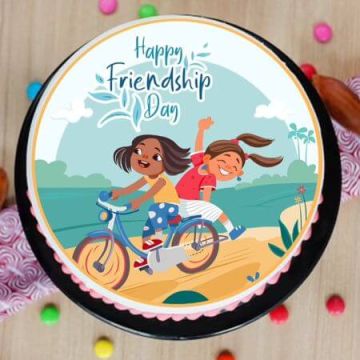 The Riding Forever Together Poster Cake