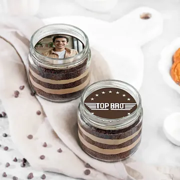 Top Bro Chocolate Jar Cake