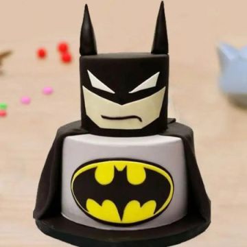 Two Tier Batman Fondant Cake 3 Kg