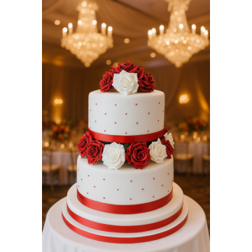 Vanilla Beauty Wedding Cake 3 Kg